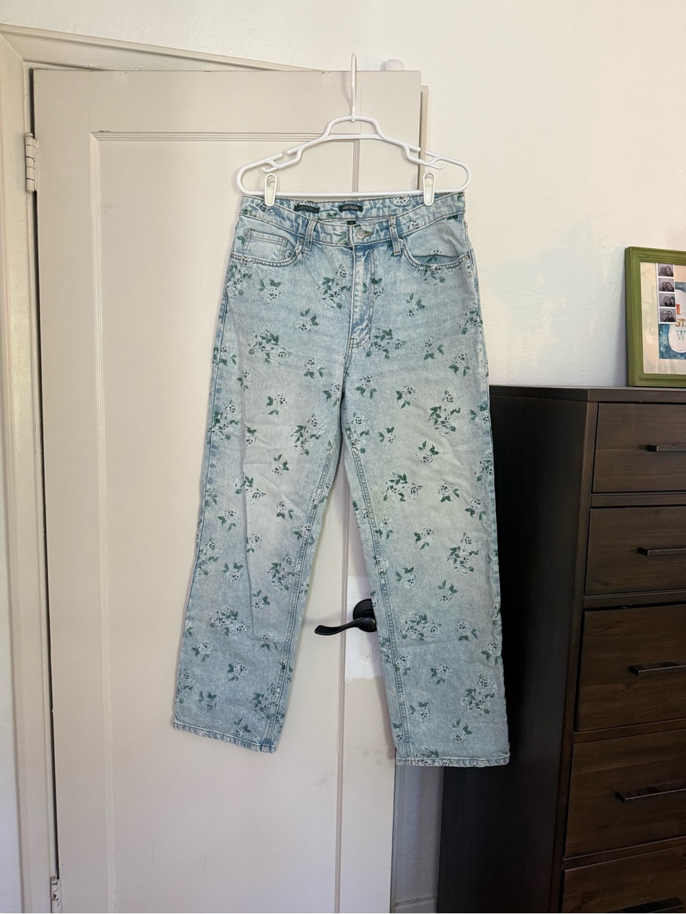 Wild Fable 90s Relaxed Straight Jeans with Floral Print